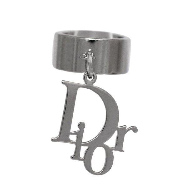 Christian Dior Logo Ring Silver Ring